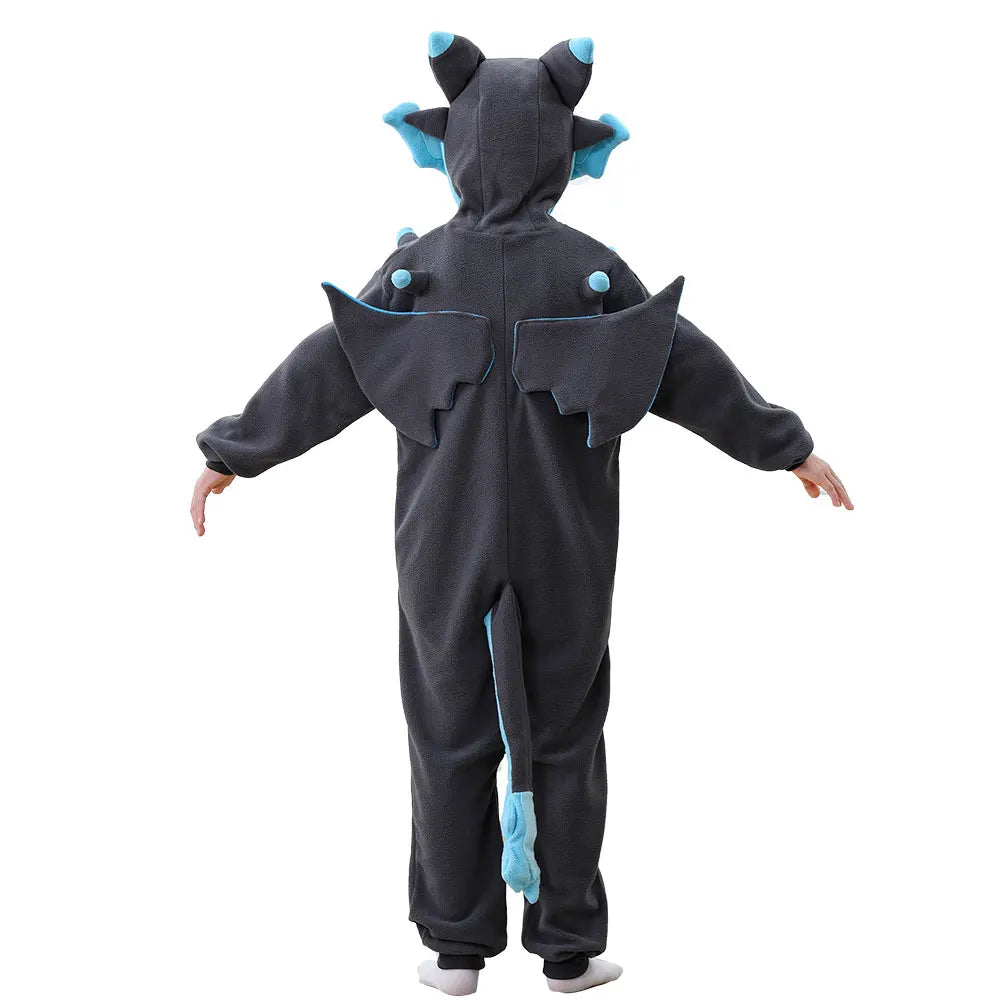 Kids Dragon Cosplay Onesie - Cute Halloween Anime Jumpsuit Costume for Boys & Girls