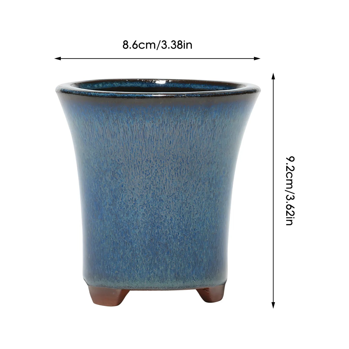 Ceramic Flower Pot with Drainage Hole - Lily Style Succulent & Orchid Planter for Home and Garden