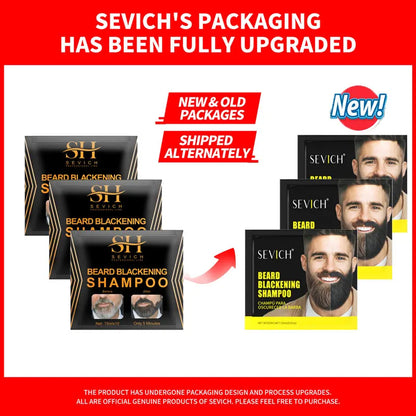Black Beard Dye Cream - 3-Minute Fast Gray Coverage and Natural Beard Coloring