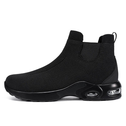 LARNMERN Steel Toe Water Resistant Work Boots for Men & Women Non-Slip Safety Sneakers Slip-On with Air Cushion