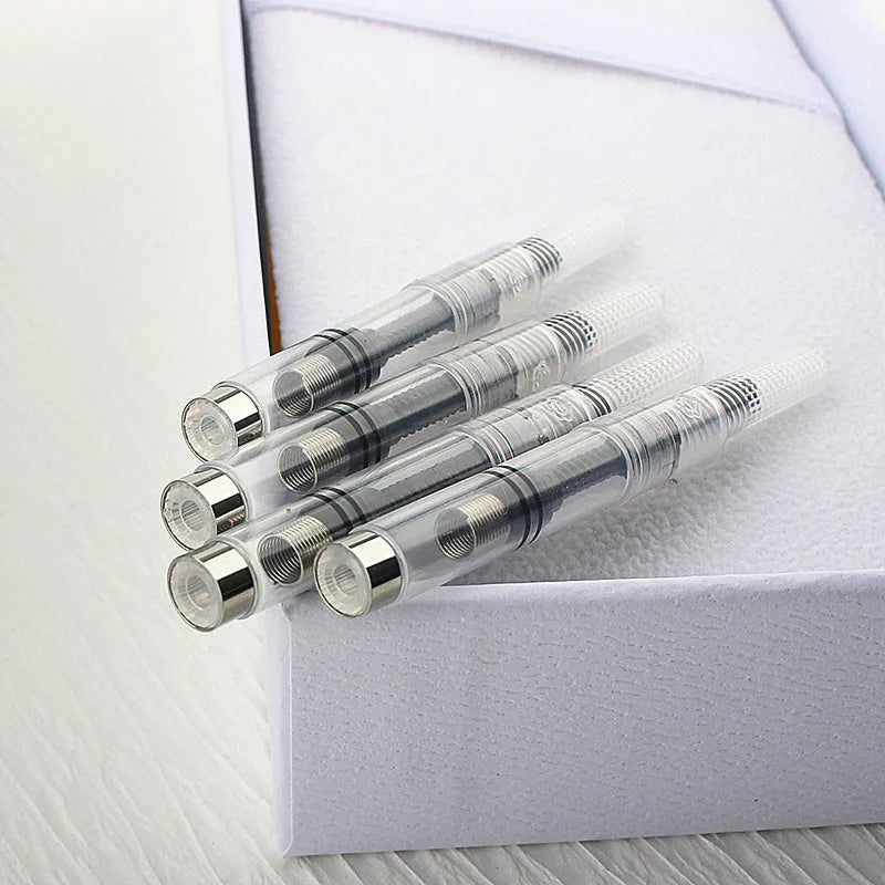 10pc Black Fountain Pen Ink Converter & Refill Cartridges – Pump Style