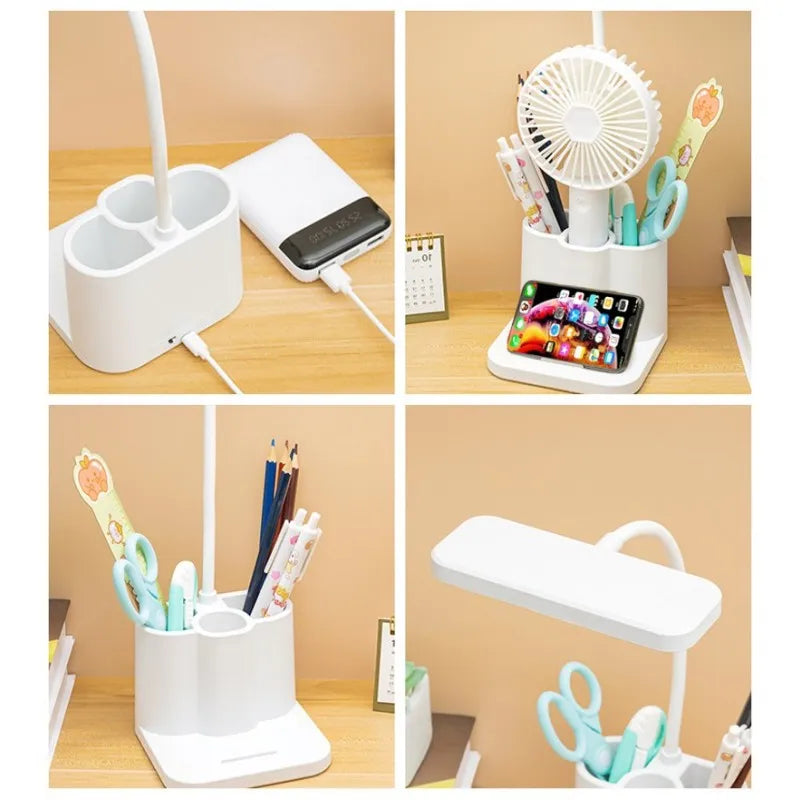 USB Learning Dormitory Bedroom Bedside Reading Night Light - LED Desk Lamp with Eye Protection for College Students, Nightlights