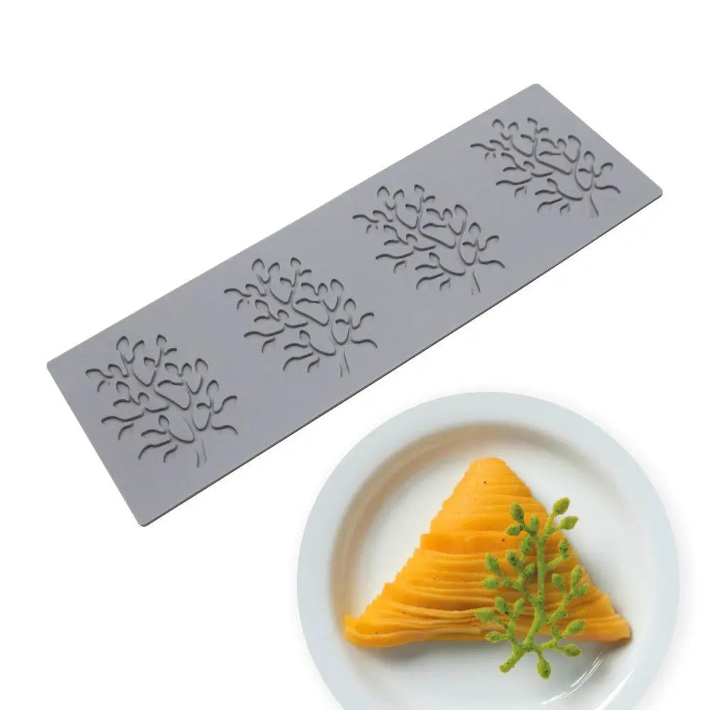 3D Cake Lace Silicone Mold — Leaves, Honeycomb & Butterfly Fondant Chocolate Stencil for Cake Decorating