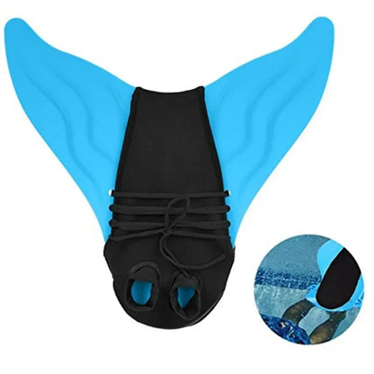 Swimming Fins for Children & Adults — Mermaid Training Flippers, Diving Foot Monofin for Pool, Swim, and Water Fun