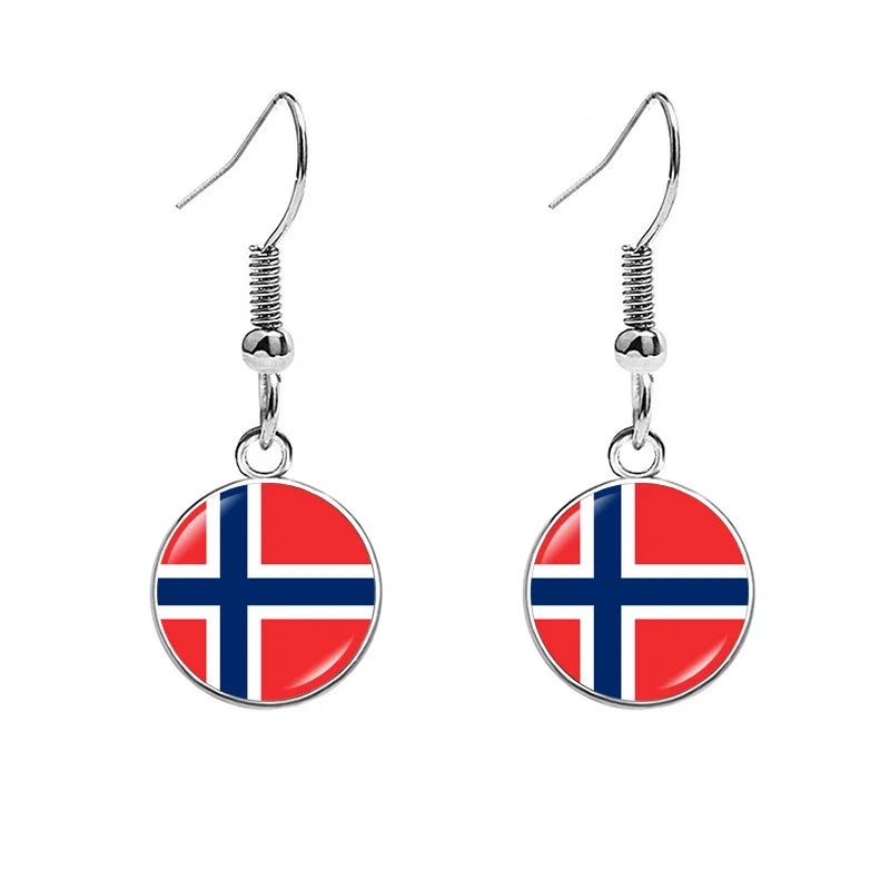 France National Flag Earrings - Multicolor Country Flag Jewelry for Women, Travel Pride & Celebration Gifts