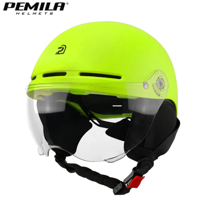 PEMILA Full Edge Wrap Cycling Helmet – MTB & Road Bike Helmet with Goggles, Ear Protection, for E-Bike & Bicycle