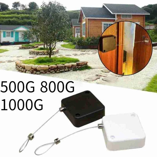 Automatic Sensor Door Closer - Punch-Free Adjustable Surface Door Stopper for Home Improvement
