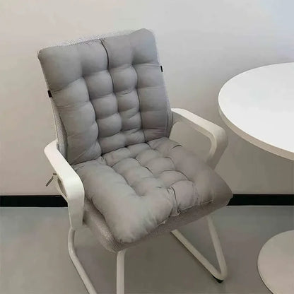 All-in-One Chair Cushion – PP Cotton Backrest & Lumbar Support, Thick Office & Student Dormitory Seat Pad for Summer Comfort