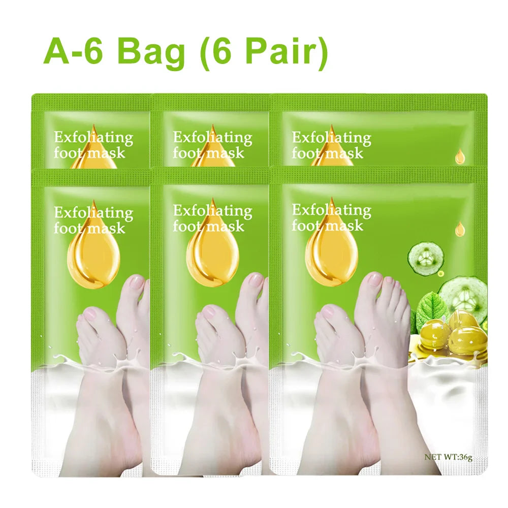 Exfoliating Foot Mask & Pedicure Socks – Dead Skin Removal, Whitening Foot Care, Foot Spa Scrub & Skin Refreshment