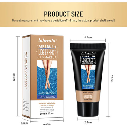 30g Moisturizing Leg & Body Foundation — Liquid Fake Tan Cream for Even Skin Tone and Skin Care
