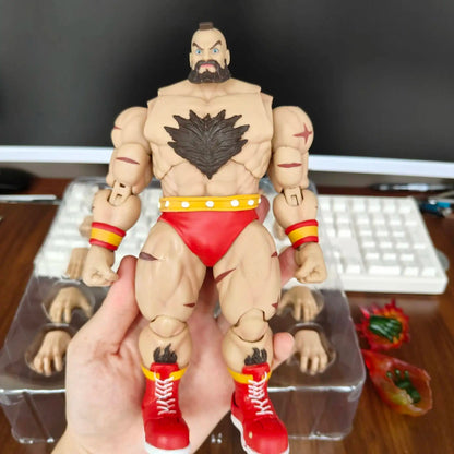 Street Fighter Action Storm Zangief Figure — ST Collection Movable Model Toy from The Final Challengers Series