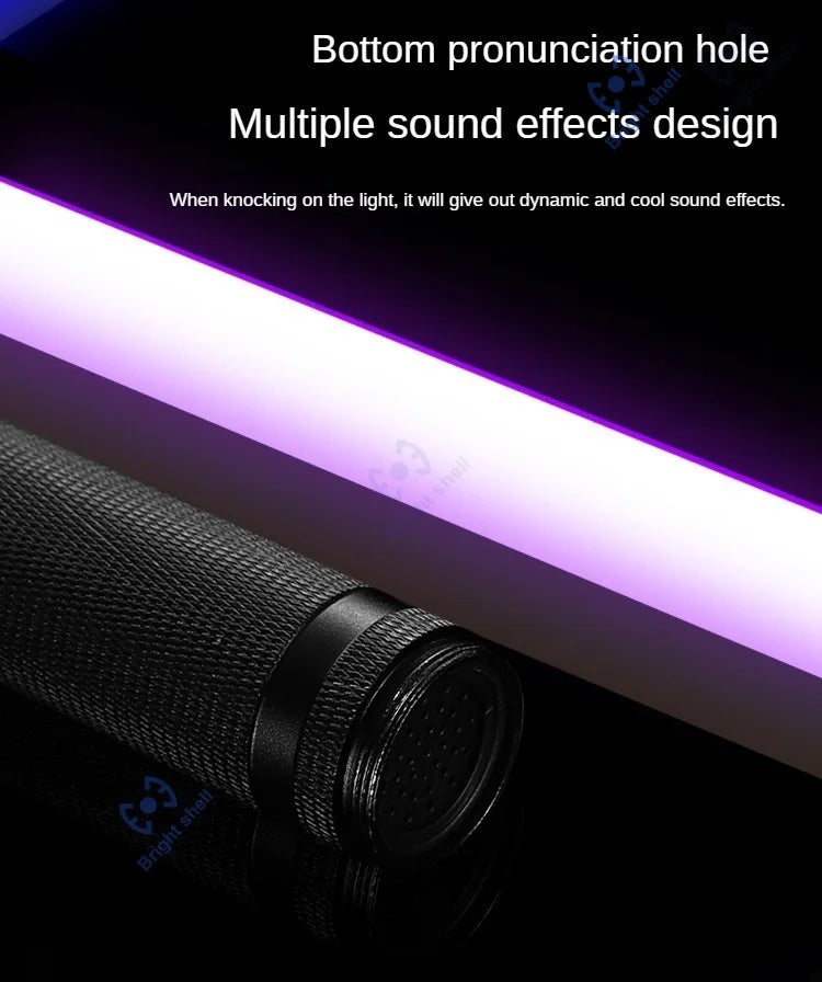 RGB Metal Lightsaber Toy – 15-Color Changing Laser Sword with Sound Effects, Force FX Jedi Blaster Gift for Kids