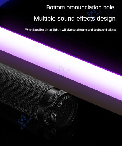 RGB Metal Lightsaber Toy – 15-Color Changing Laser Sword with Sound Effects, Force FX Jedi Blaster Gift for Kids