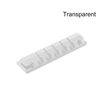 Silicone Cable Holder Organizer - Flexible Cord Management Clips for USB Wires, Earphones, Mouse & Keyboard Cables
