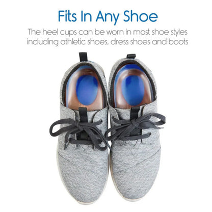 Medical Silicone Heel Protector Insoles – Inserts for Heel Spur Relief, Plantar Fasciitis Pain & Pressure Reduction