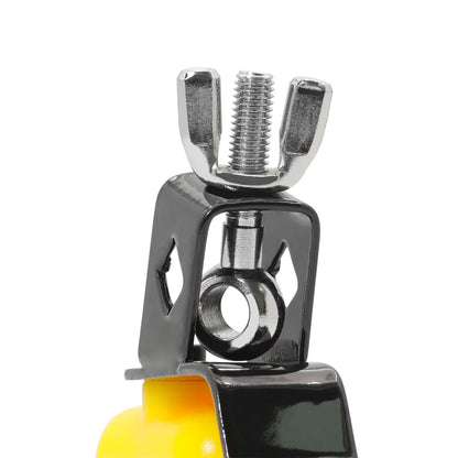 Double Sambago Bell: Latin Music Cowbell with High and Low Sound - Yellow Purple Knocker Drum Percussion Instrument Accessories