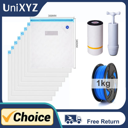 3D Printer Filament Storage Vacuum Bag – Humidity Resistant Sealing Bag for PLA, ABS, PETG Filament Drying