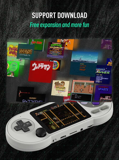 DATA FROG SF2000 Portable Handheld Game Console - 3 Inch IPS Screen - Built-in 6000 Retro Video Games - Fun for Kids