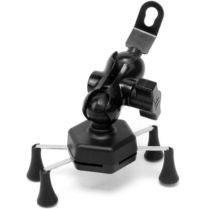 Universal 360° Rotating Motorcycle Phone Holder – Adjustable Rearview Mirror Mount for Scooter & Motorbike
