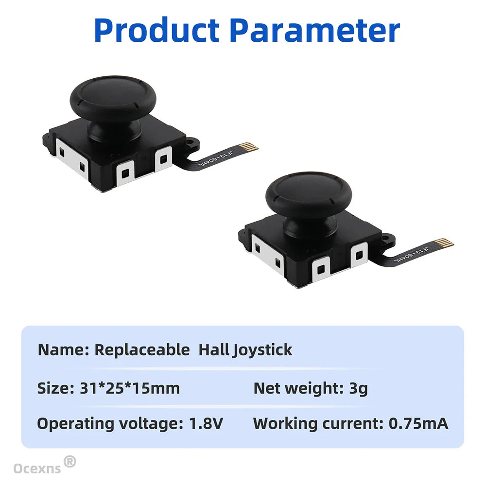 Hall Effect Joystick Replacement for Switch/OLED/Lite Joy-Con – No Drift Analog Thumb Stick Repair Part
