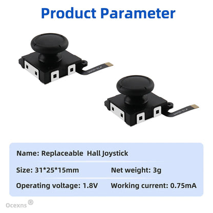 Hall Effect Joystick Replacement for Switch/OLED/Lite Joy-Con – No Drift Analog Thumb Stick Repair Part