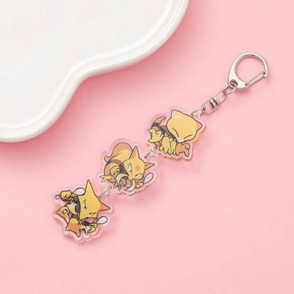 Anime Acrylic Keychain – Cute Cartoon Car Bag Pendant, Creative Gift for Friends & Fans, Fun Keyring Charm