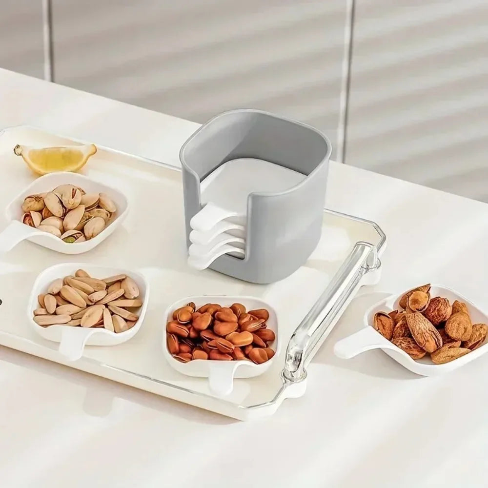 7-Piece Sauce Dish Set – Small Dipping & Seasoning Plates for Kitchen, Snacks, and Tomato Sauce
