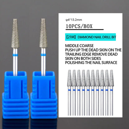 2023 NEW Tungsten Steel Nail Drill Bits - Milling Cutter for Gel Removal, Diamond Drill Bits for Dead Skin & Burrs