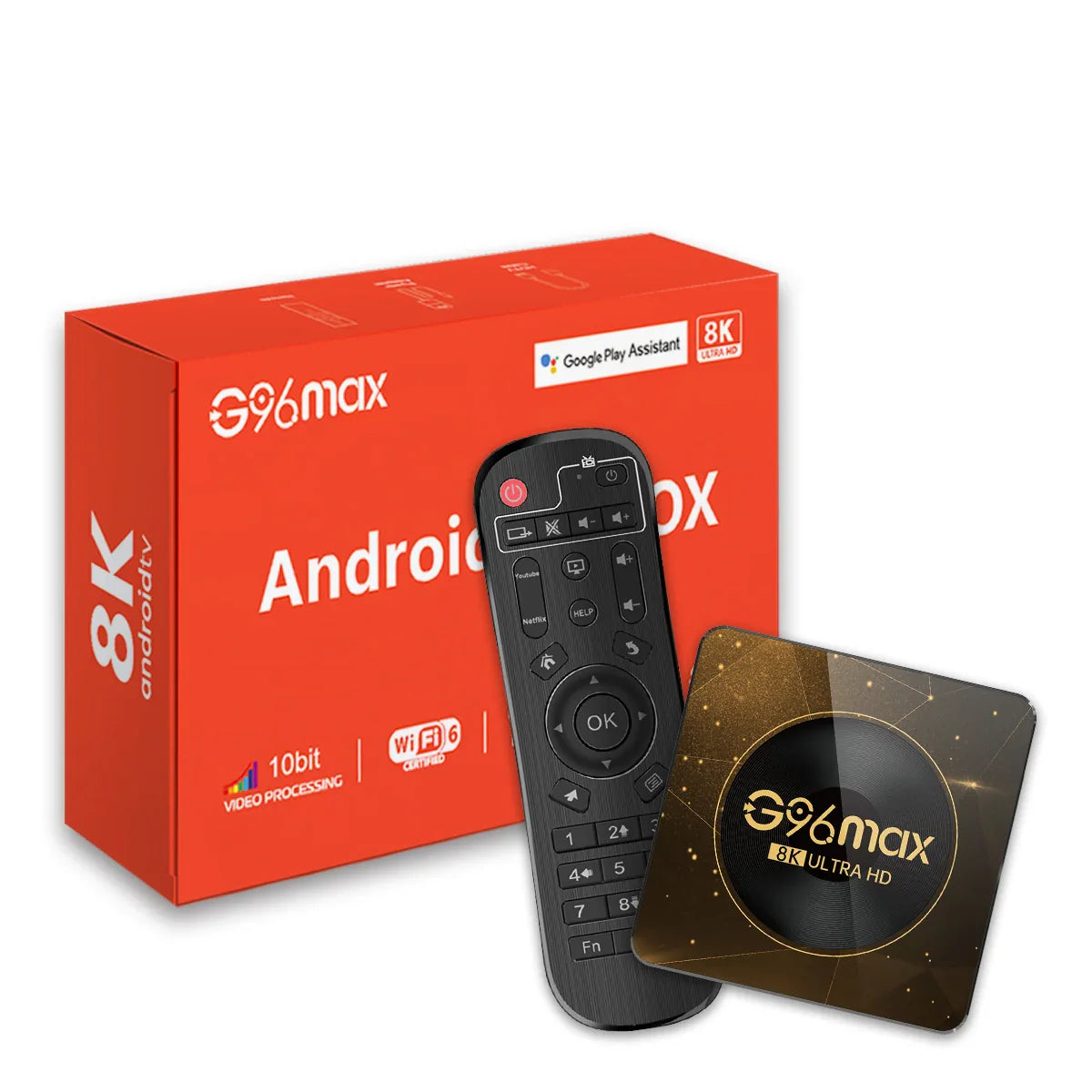 Android 13 8K Ultra HD Smart TV Box, Wifi6, 4GB/64GB, Fast Media Player, Netflix, YouTube, ATV MAXA13