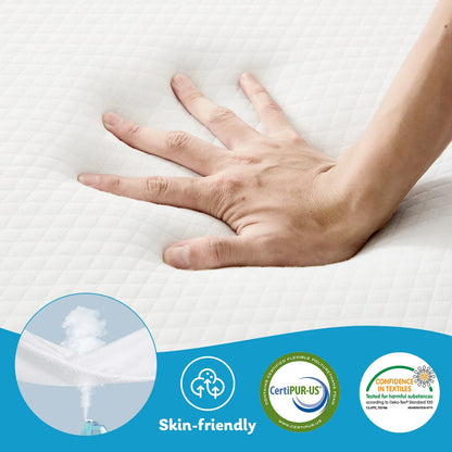 Three-Fold Portable Floor Bed – CertiPUR-US Certified, Soft Touch, Flexible Zipper for Travel, Camping & Yoga
