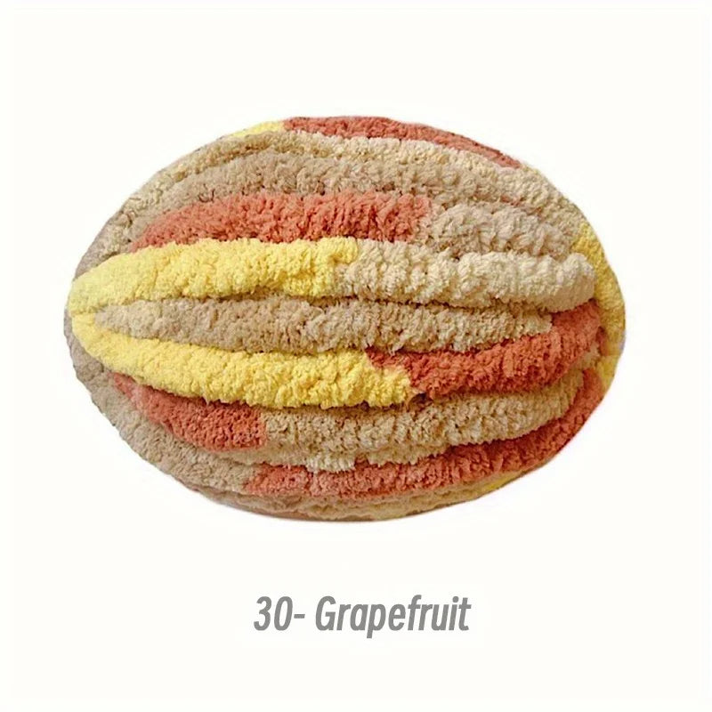 250g Extra Thick Ice Chenille Yarn Ball for Hand Knitting – Soft DIY Blanket, Cushion, Scarf & Pet Bed Yarn for Craft Projects
