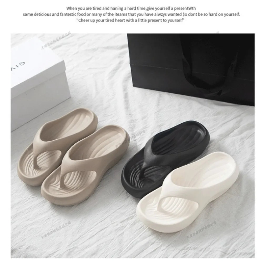 Women’s Stylish EVA Flip Flops – Soft Anti-Slip Anti-Odor Beach Sandals for Summer Casual & Outdoor Wear