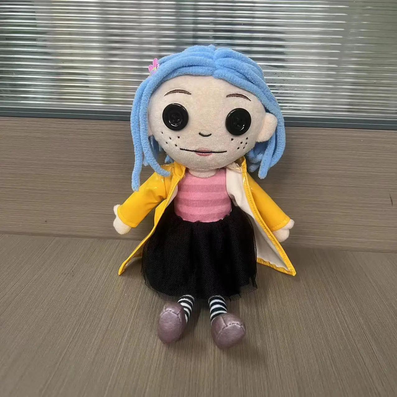 28cm Coraline Plush Toy – Kawaii Cartoon Figure, Soft Pillow Doll for Kids, Collectible & Birthday Gift