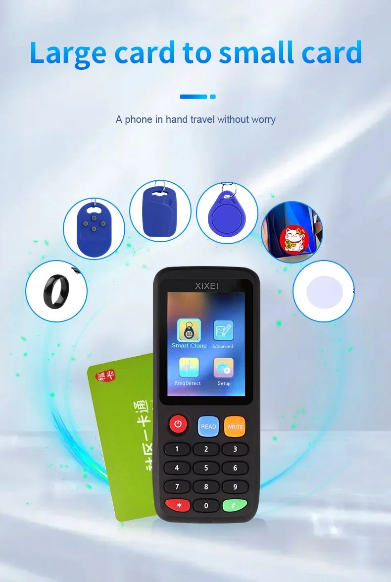 New RFID Smart Card Reader X7 – 125kHz Badge Copier & 13.56MHz NFC Decoder, Duplicator for IC/ID Chip, Ntag213/215 Key Writer