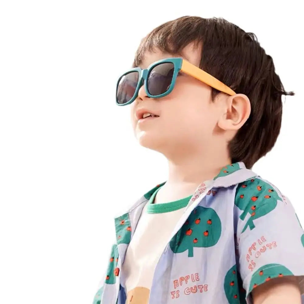 Square Frame Kids Sunglasses – UV400 Foldable Outdoor Eyewear for Toddler Boys & Girls