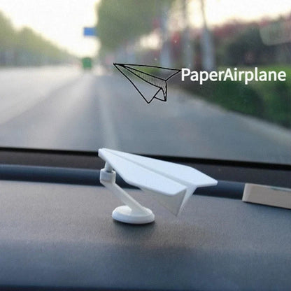 Auto Turning Airplane Model Decor – Rotating Car Dashboard Ornament for Interior & Center Console Decoration