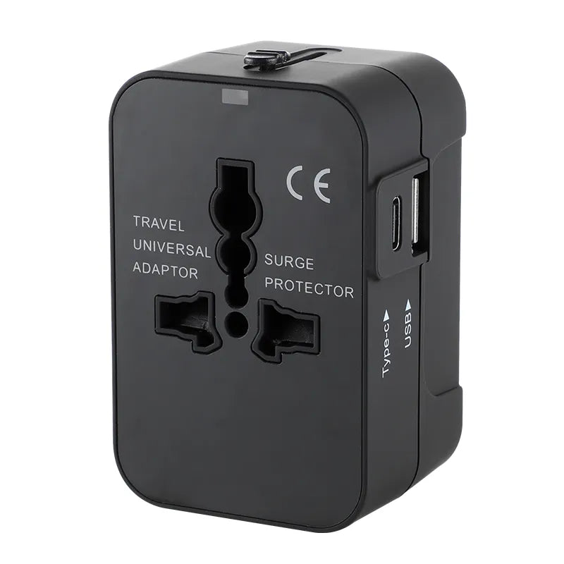 Travel Adapter with Dual USB Port - Universal UK to EU Plug Converter - Hot Sale Item