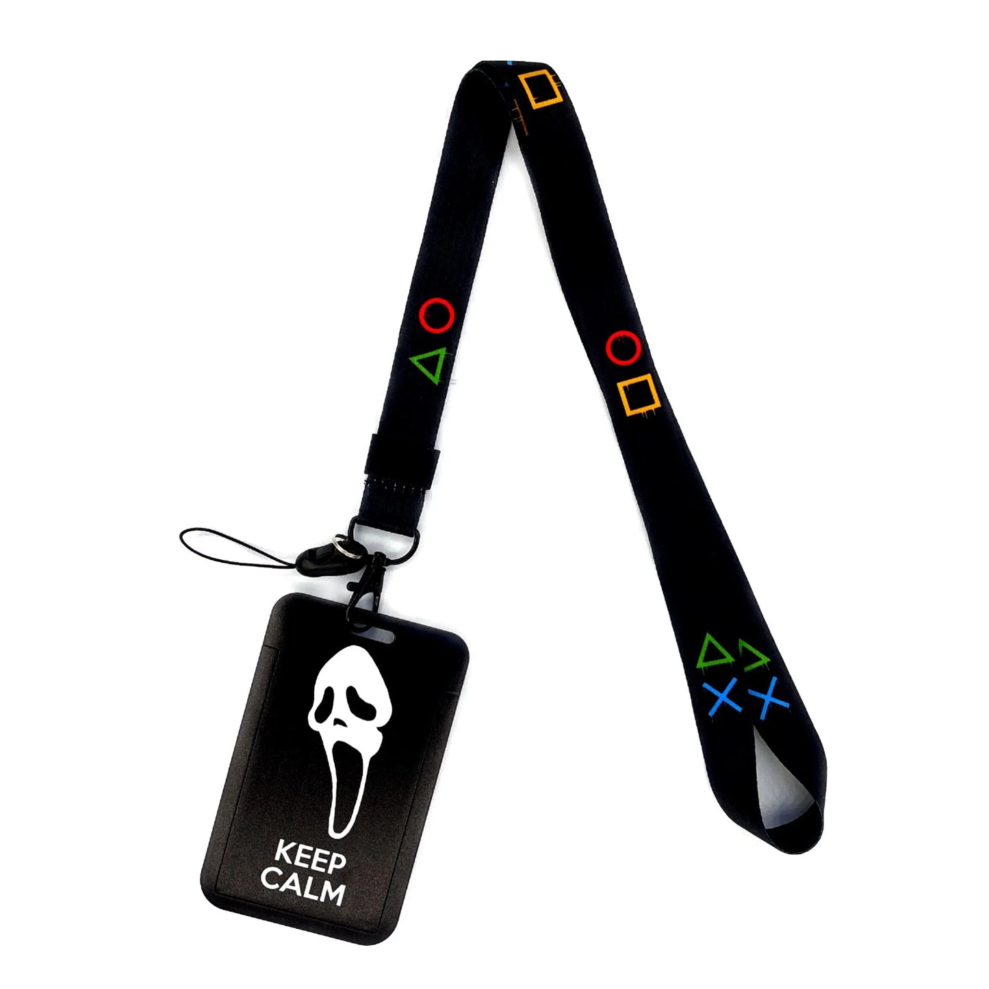 Vintage Tape ID Card Holder with Hanging Rope – Mobile Phone & Chest Card Lanyard