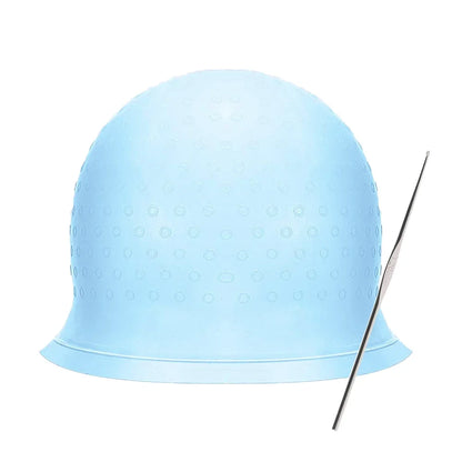 Silicone Hair Highlighting Cap with Hook Needle – Reusable Hair Dye Set for Salon & Professional Hair Coloring