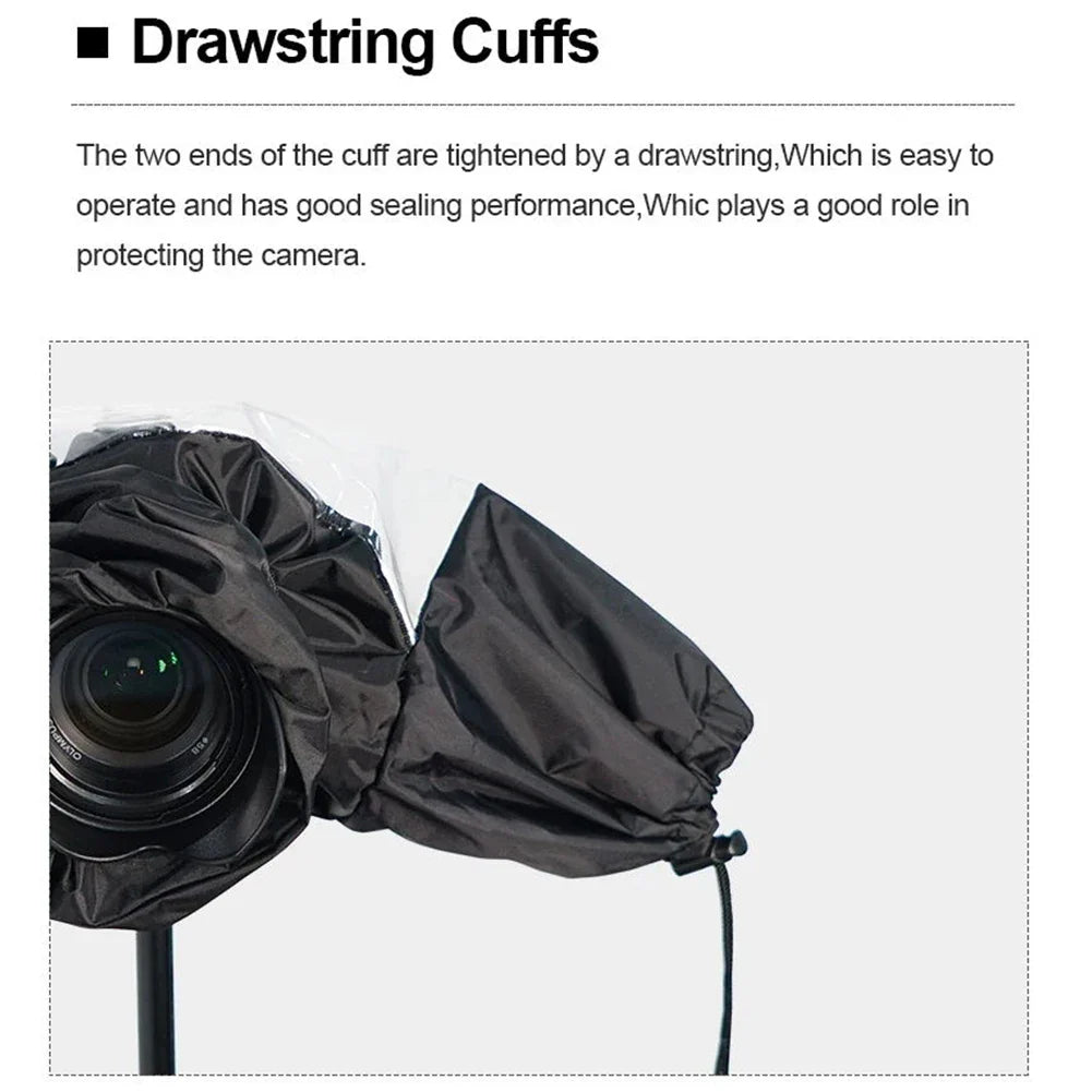 Waterproof Camera Rain Cover – Dustproof Protective Case for Canon, Nikon, Sony, Panasonic, Fuji DSLR Cameras