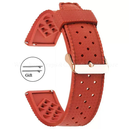 Premium Tropic Silicone Watch Strap – 20mm & 22mm Quick Release Waterproof Rubber Bracelet for Seiko, Oris & Omega