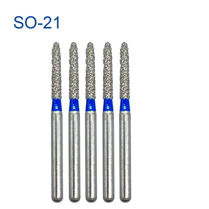5pcs FG Dia 1.6mm Dental Drills – High-Speed Handpiece Diamond Burs for Teeth Whitening