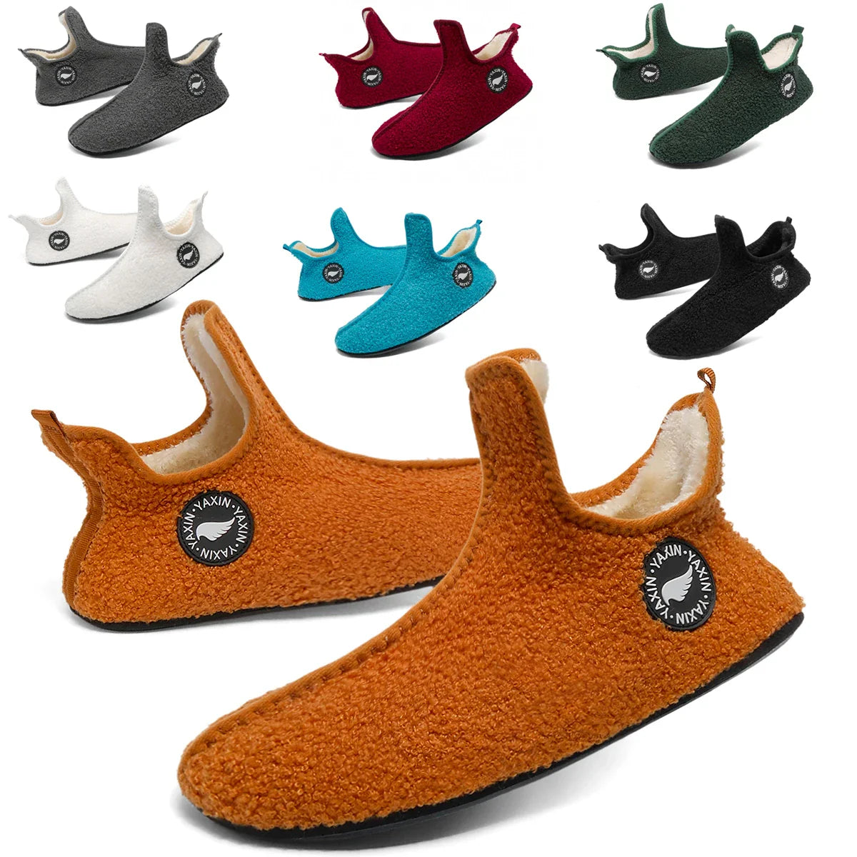 Classic Couples Slippers – Non-Slip Warm Indoor & Outdoor Cotton Shoes for Men & Women, Soft & Comfortable Flat Slippers