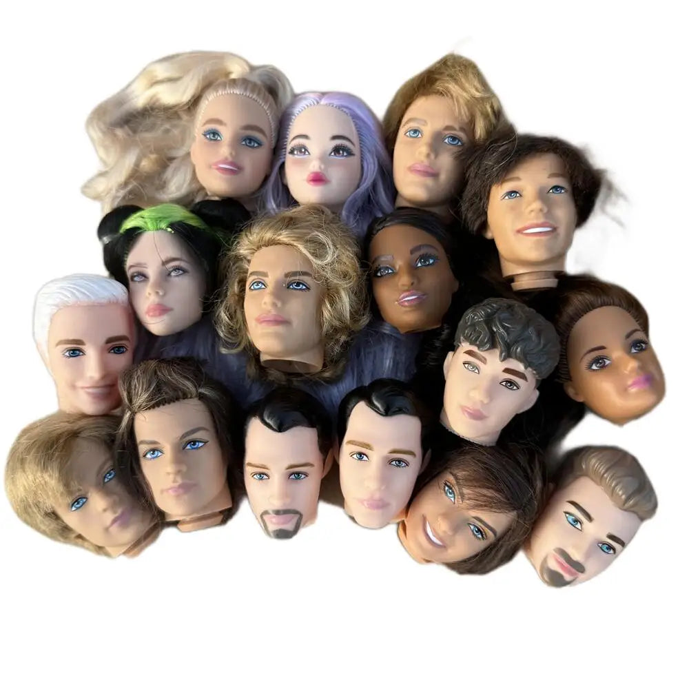 1/6 Vintage Doll Heads – Mermaid & Princess Super Model for 30cm Male & Female Dolls, Birthday Gift for Kids