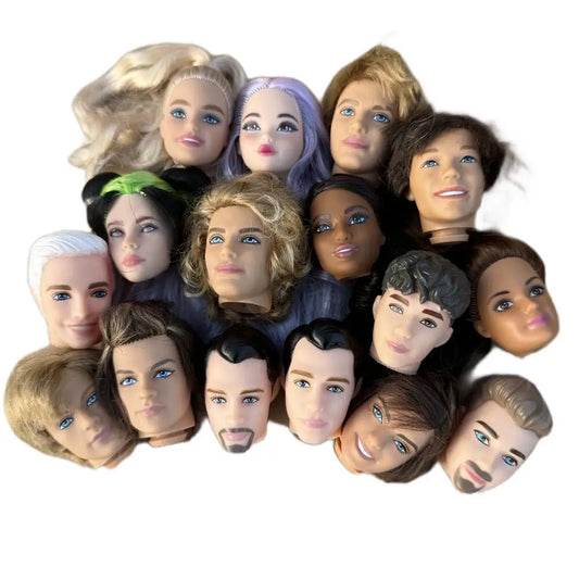 1/6 Vintage Doll Heads – Mermaid & Princess Super Model for 30cm Male & Female Dolls, Birthday Gift for Kids