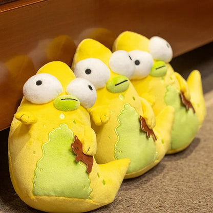 19cm Solar Opposites Yellow Monster Plush – Cute Big-Eyed Anime Stuffed Doll, Soft Cuddly Plushie Birthday Gift