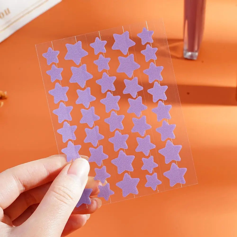 Colorful Star-Shaped PE Pimple Patches – Invisible Acne Spot Stickers for Skin Care and Makeup Concealer