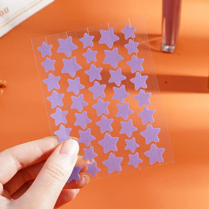Colorful Star-Shaped PE Pimple Patches – Invisible Acne Spot Stickers for Skin Care and Makeup Concealer