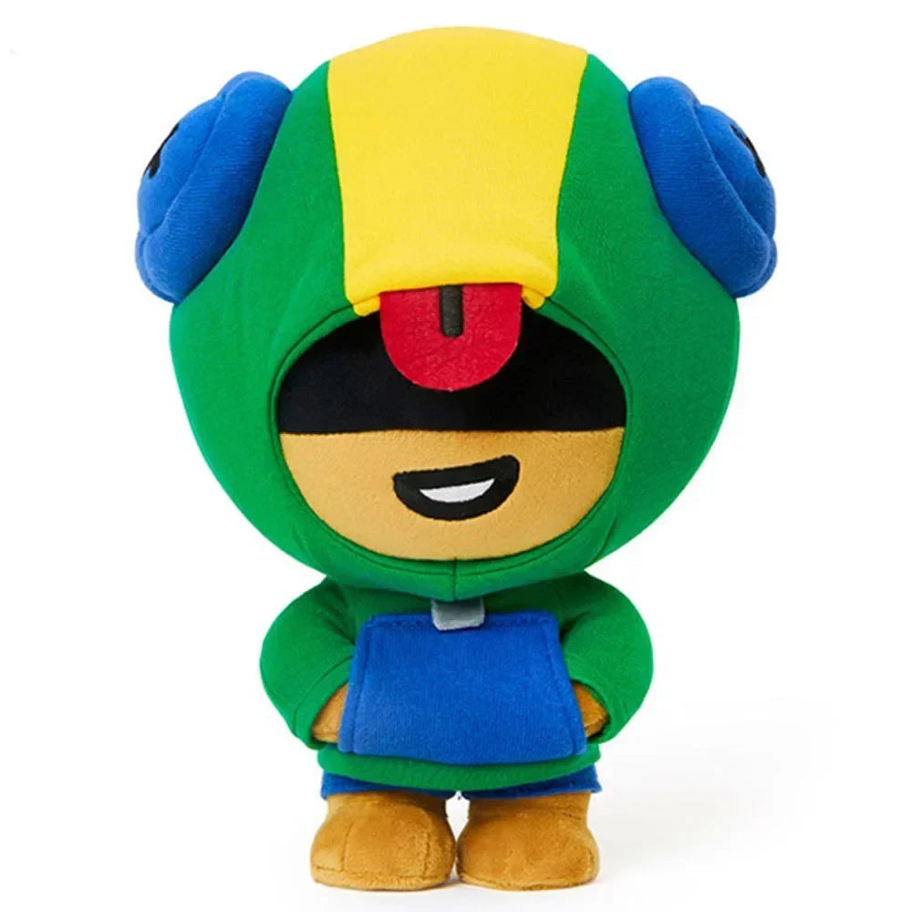 Brawl Stars Plush Toys – Spike, Shelly, Colt, Leon, Poco Character Pillows | Stuffed Dolls for Kids Birthday Gifts