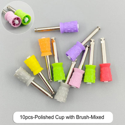 WELLCK Dental Silicone Grinding Heads – 12/10pcs Teeth Polisher for Low-Speed Dental Tools & Lab Use